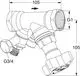 Strangabsperrventil von IMI Hydronic Engineering mit mehreren Anschlussmöglichkeiten, ausgestattet mit einem Handrad zur Steuerung des Durchflusses.